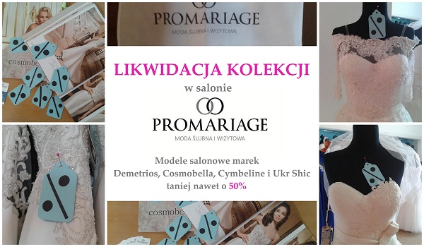 tanie suknie ślubne, wyprzedaż sukien ślubnych, promocja i wyprzedaż ślubna